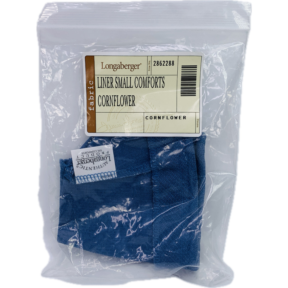 Longaberger Cornflower SMALL COMFORTS Basket‎ LINER ONLY New in Bag